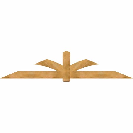 Ekena Millwork Redmond Rough Sawn Timber Gable Bracket, Western Red Cedar, 108"W x 22"H x 4"D x 6"F, 5/12 Pitch GBW108X22X0406RED00RWR